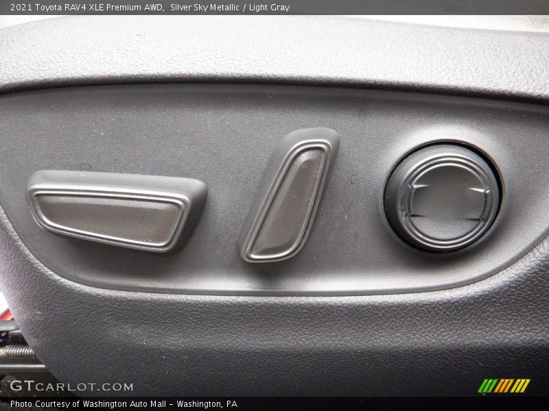 Silver Sky Metallic / Light Gray 2021 Toyota RAV4 XLE Premium AWD