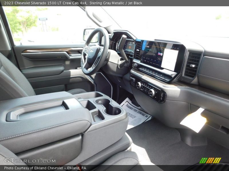 Sterling Gray Metallic / Jet Black 2023 Chevrolet Silverado 1500 LT Crew Cab 4x4
