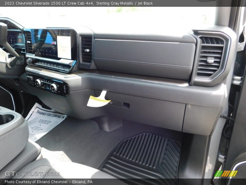Sterling Gray Metallic / Jet Black 2023 Chevrolet Silverado 1500 LT Crew Cab 4x4