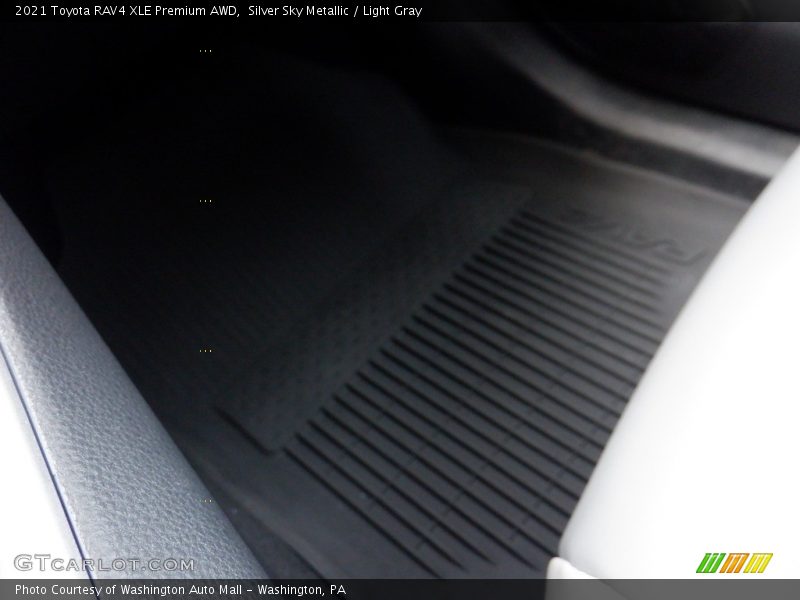Silver Sky Metallic / Light Gray 2021 Toyota RAV4 XLE Premium AWD