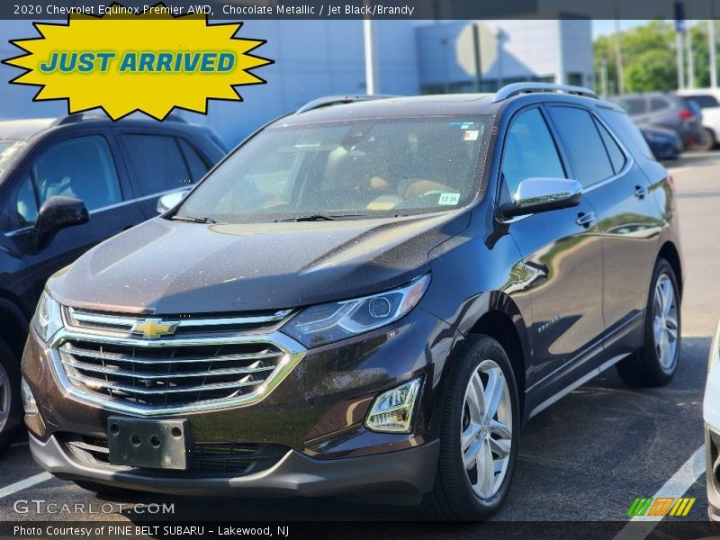 Chocolate Metallic / Jet Black/Brandy 2020 Chevrolet Equinox Premier AWD