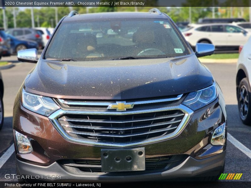 Chocolate Metallic / Jet Black/Brandy 2020 Chevrolet Equinox Premier AWD
