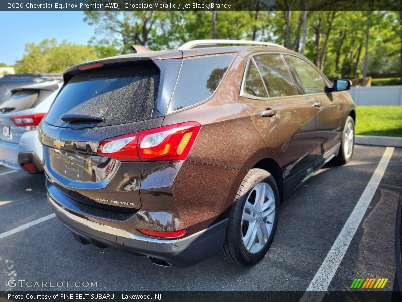 Chocolate Metallic / Jet Black/Brandy 2020 Chevrolet Equinox Premier AWD