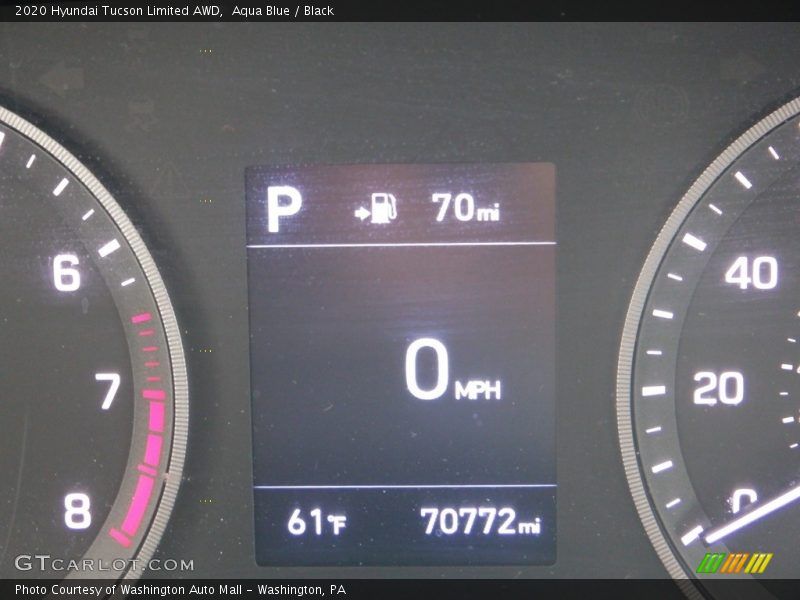 Aqua Blue / Black 2020 Hyundai Tucson Limited AWD