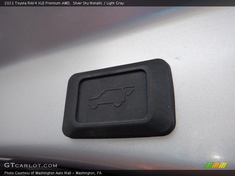 Silver Sky Metallic / Light Gray 2021 Toyota RAV4 XLE Premium AWD