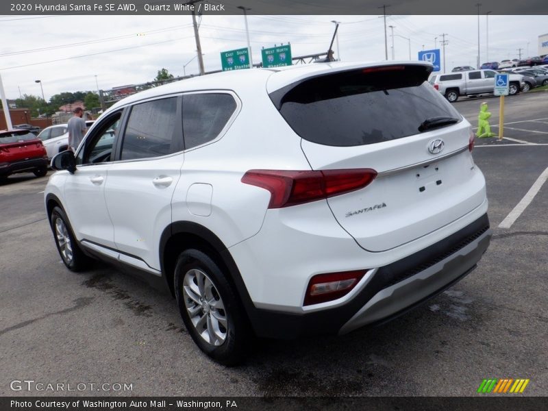 Quartz White / Black 2020 Hyundai Santa Fe SE AWD