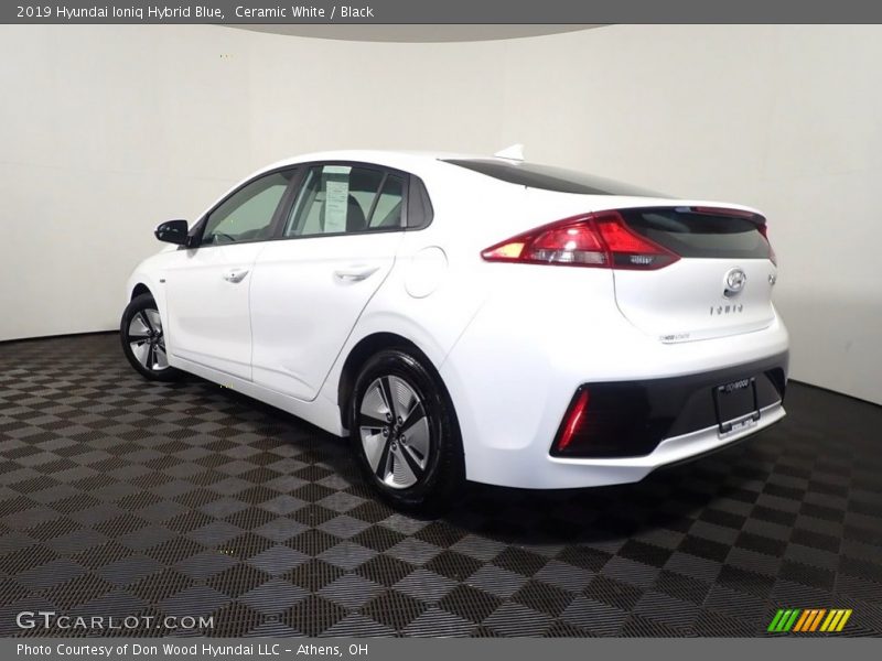 Ceramic White / Black 2019 Hyundai Ioniq Hybrid Blue