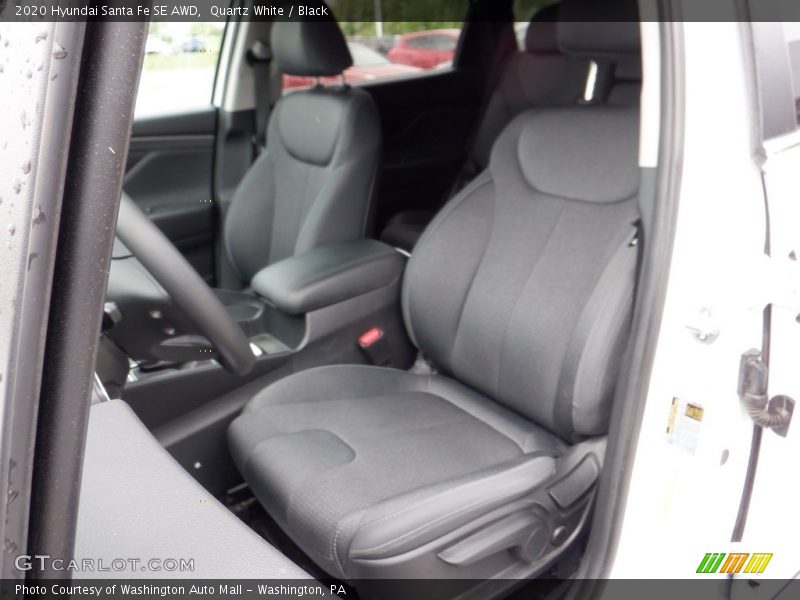 Quartz White / Black 2020 Hyundai Santa Fe SE AWD