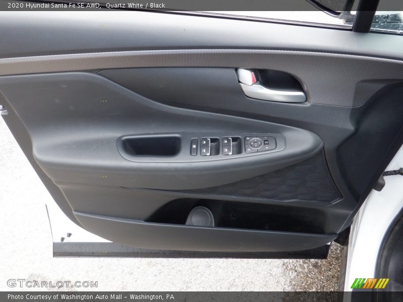 Quartz White / Black 2020 Hyundai Santa Fe SE AWD
