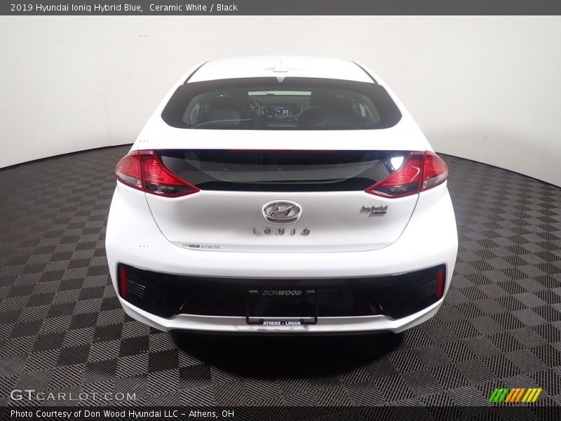 Ceramic White / Black 2019 Hyundai Ioniq Hybrid Blue