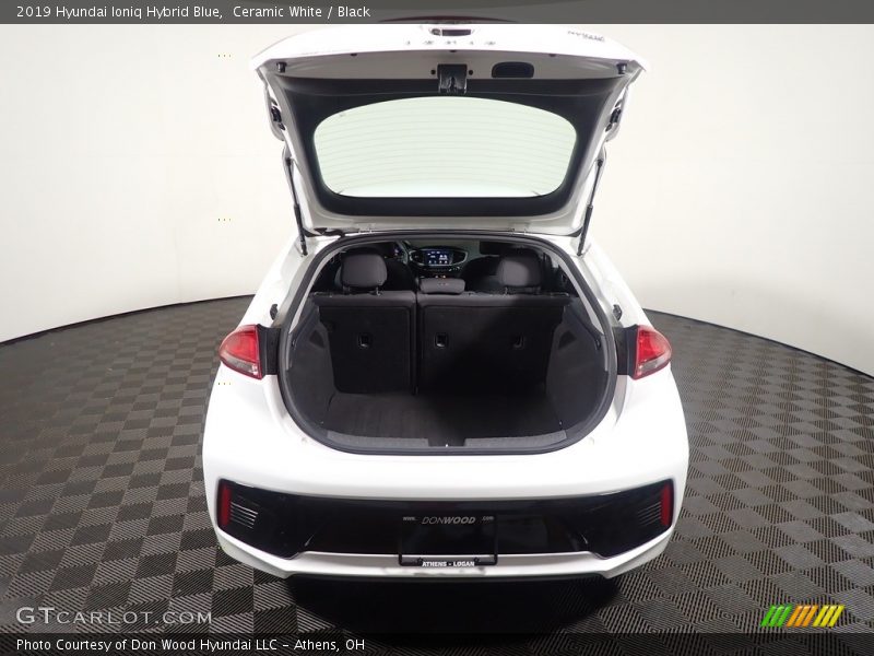 Ceramic White / Black 2019 Hyundai Ioniq Hybrid Blue