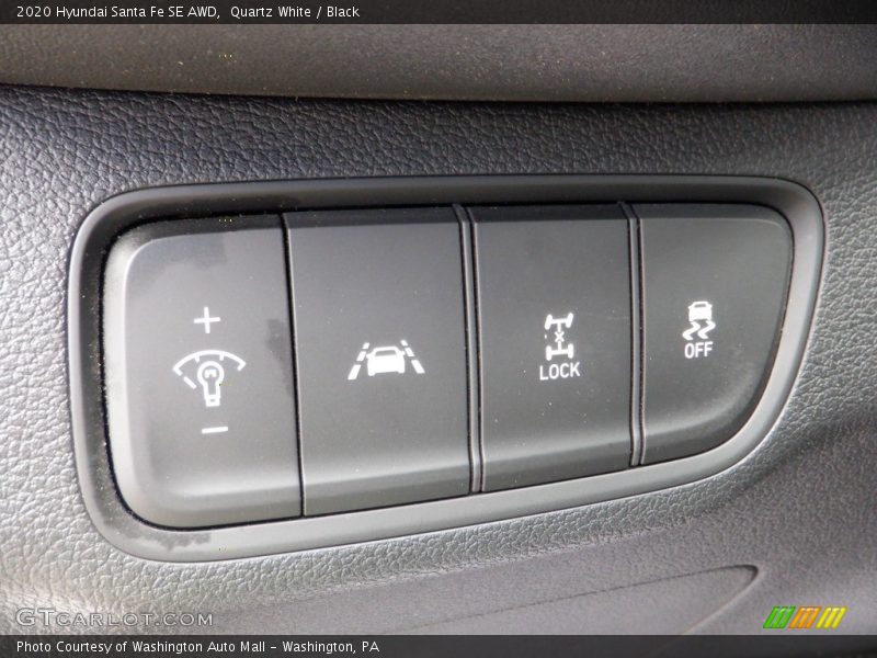 Quartz White / Black 2020 Hyundai Santa Fe SE AWD