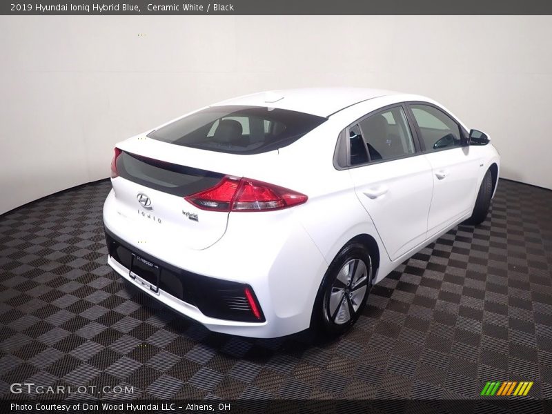 Ceramic White / Black 2019 Hyundai Ioniq Hybrid Blue