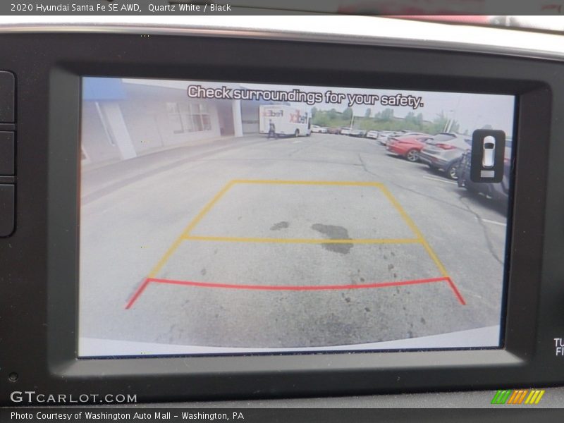 Quartz White / Black 2020 Hyundai Santa Fe SE AWD