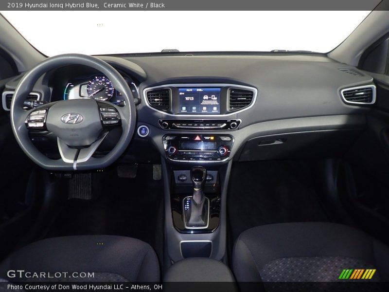 Ceramic White / Black 2019 Hyundai Ioniq Hybrid Blue