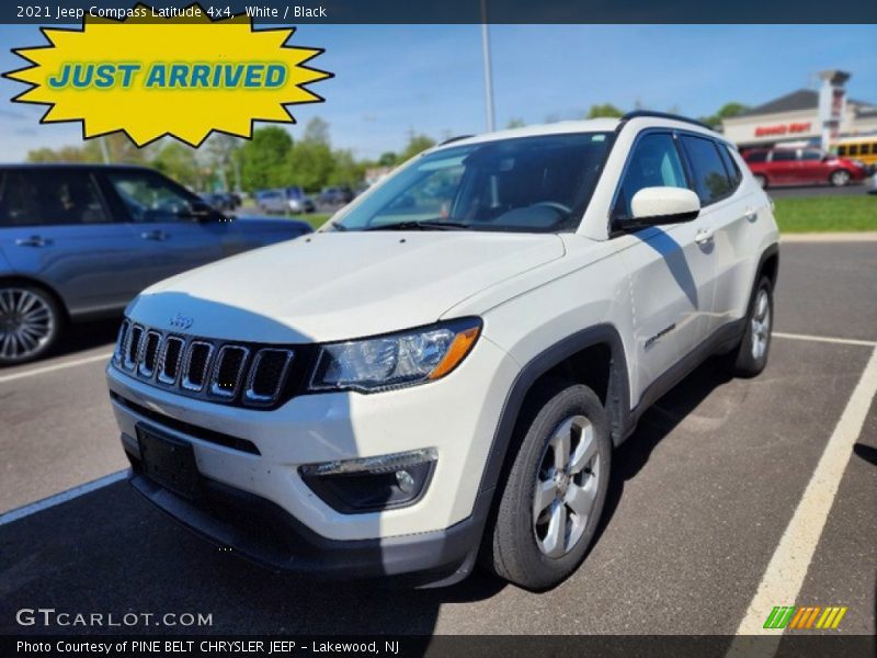 White / Black 2021 Jeep Compass Latitude 4x4