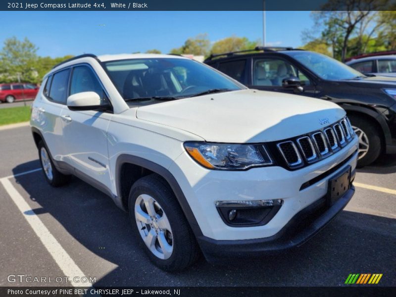 White / Black 2021 Jeep Compass Latitude 4x4