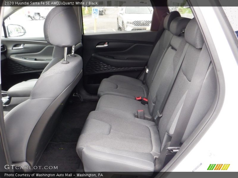 Quartz White / Black 2020 Hyundai Santa Fe SE AWD