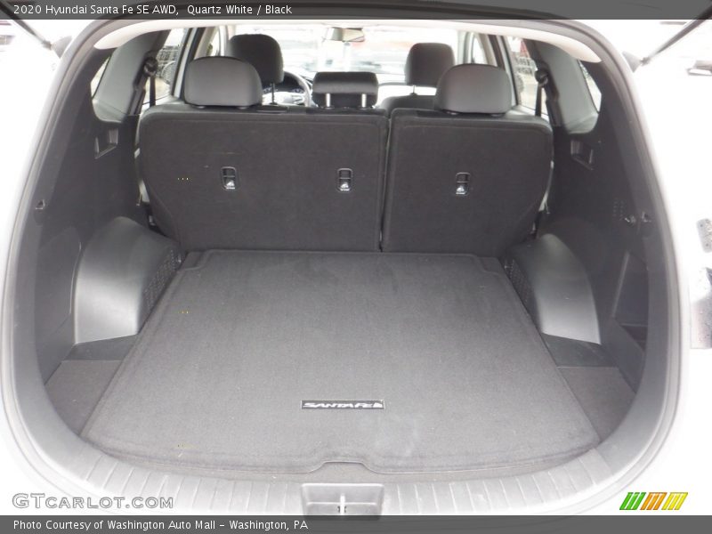 Quartz White / Black 2020 Hyundai Santa Fe SE AWD