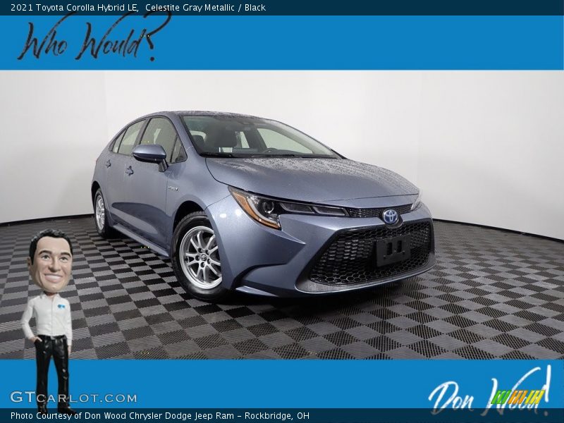 Celestite Gray Metallic / Black 2021 Toyota Corolla Hybrid LE