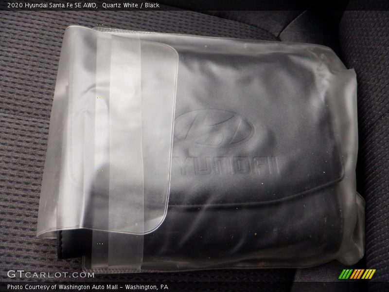 Quartz White / Black 2020 Hyundai Santa Fe SE AWD