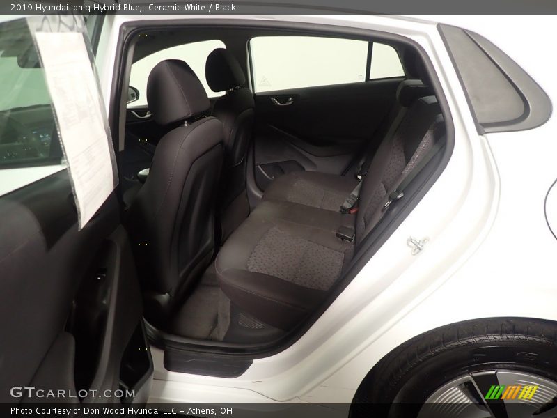 Ceramic White / Black 2019 Hyundai Ioniq Hybrid Blue