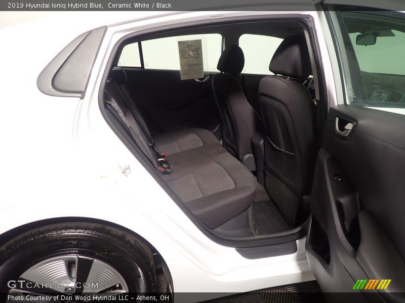 Ceramic White / Black 2019 Hyundai Ioniq Hybrid Blue