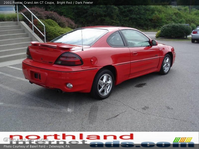Bright Red / Dark Pewter 2001 Pontiac Grand Am GT Coupe