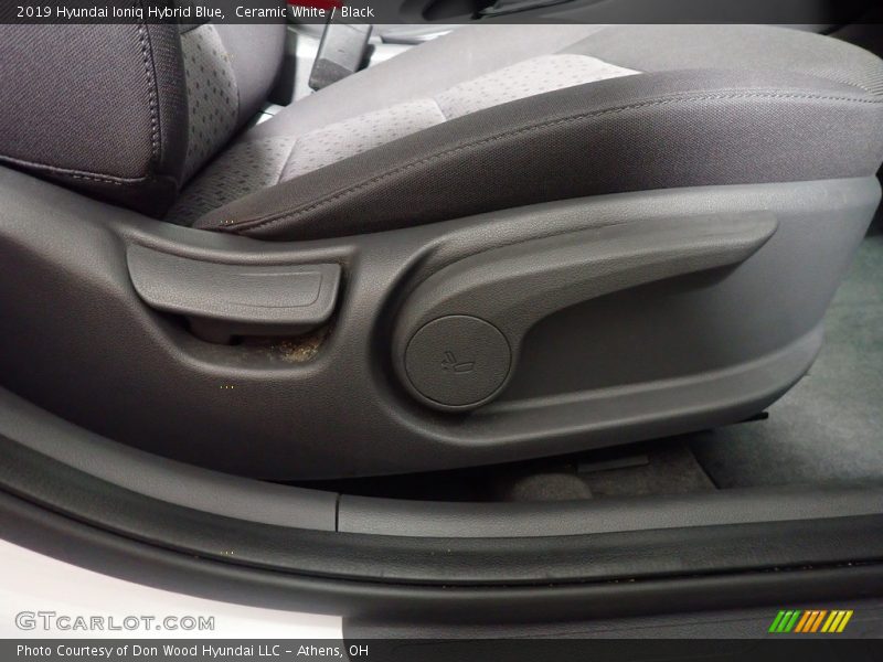 Ceramic White / Black 2019 Hyundai Ioniq Hybrid Blue