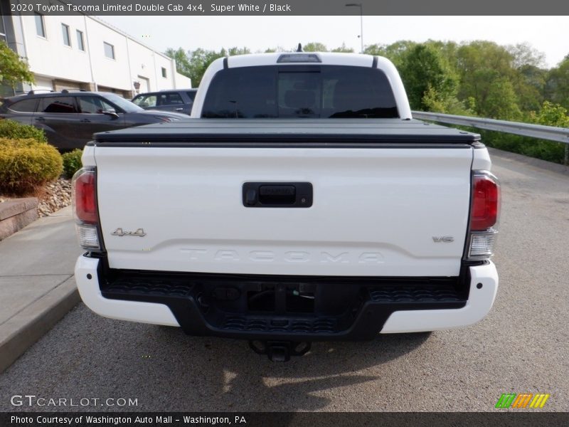 Super White / Black 2020 Toyota Tacoma Limited Double Cab 4x4