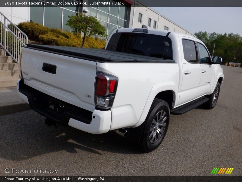Super White / Black 2020 Toyota Tacoma Limited Double Cab 4x4