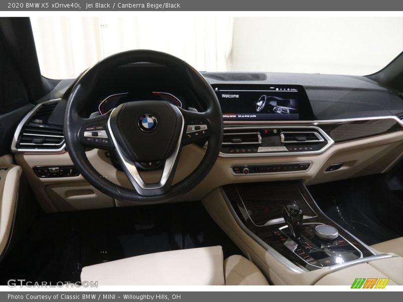 Jet Black / Canberra Beige/Black 2020 BMW X5 xDrive40i