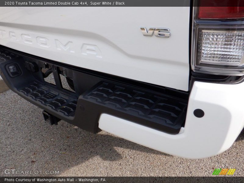 Super White / Black 2020 Toyota Tacoma Limited Double Cab 4x4