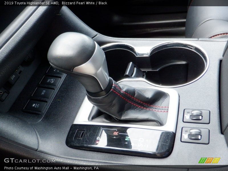 Blizzard Pearl White / Black 2019 Toyota Highlander SE AWD
