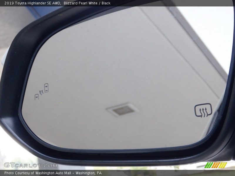 Blizzard Pearl White / Black 2019 Toyota Highlander SE AWD