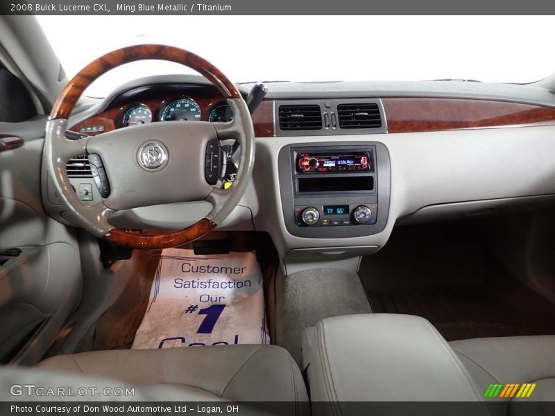 Ming Blue Metallic / Titanium 2008 Buick Lucerne CXL