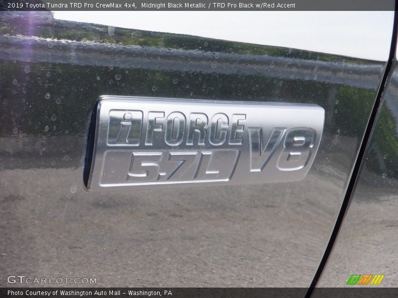 Midnight Black Metallic / TRD Pro Black w/Red Accent 2019 Toyota Tundra TRD Pro CrewMax 4x4