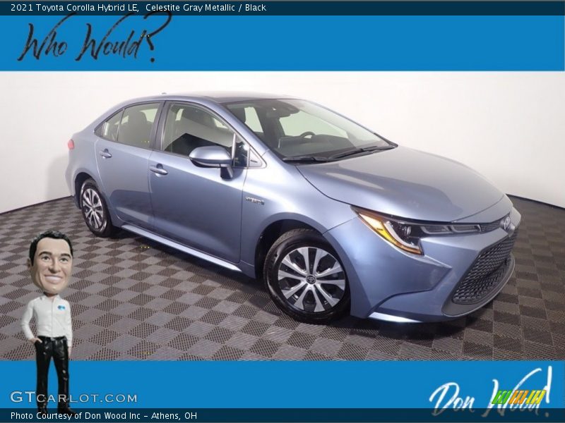 Celestite Gray Metallic / Black 2021 Toyota Corolla Hybrid LE