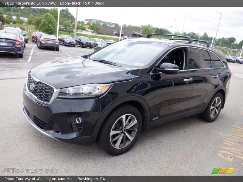 Ebony Black / Satin Black 2019 Kia Sorento EX V6 AWD