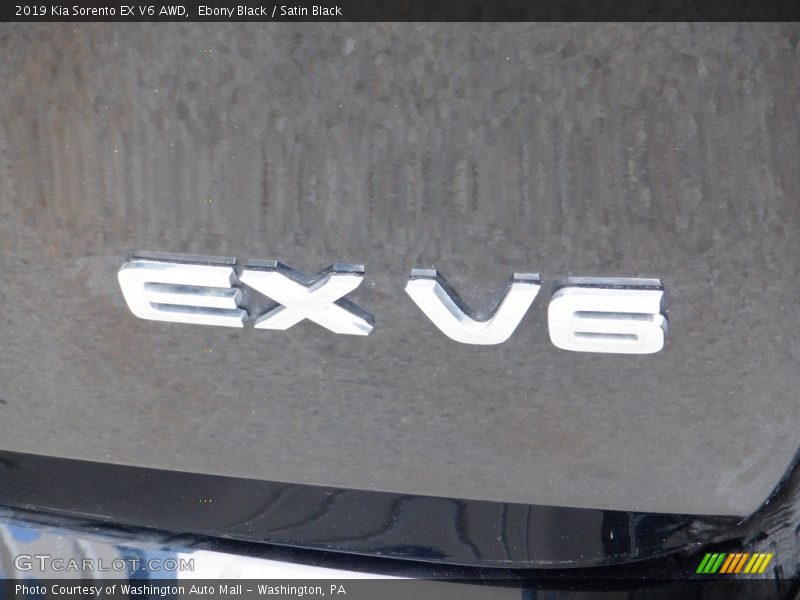 Ebony Black / Satin Black 2019 Kia Sorento EX V6 AWD