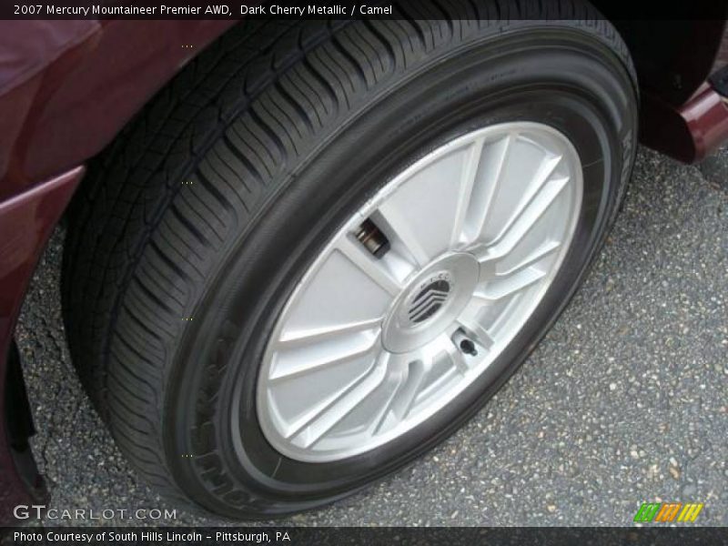 Dark Cherry Metallic / Camel 2007 Mercury Mountaineer Premier AWD