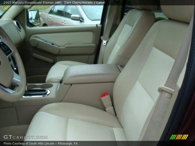Dark Cherry Metallic / Camel 2007 Mercury Mountaineer Premier AWD