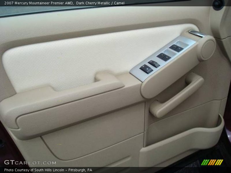 Dark Cherry Metallic / Camel 2007 Mercury Mountaineer Premier AWD