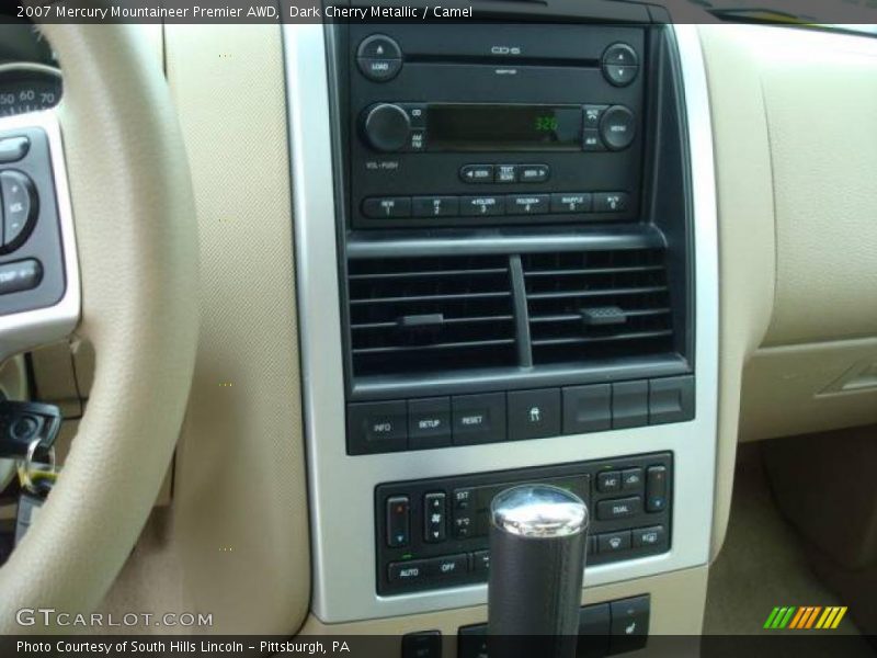 Dark Cherry Metallic / Camel 2007 Mercury Mountaineer Premier AWD