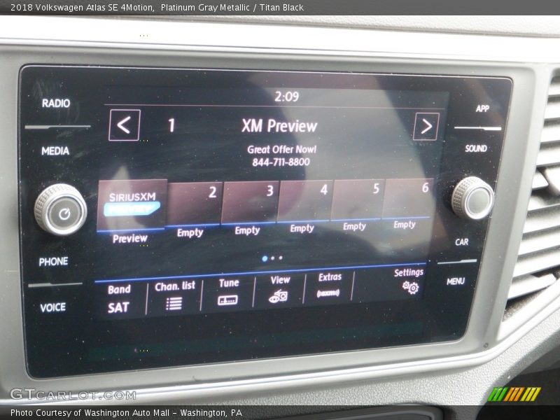 Controls of 2018 Atlas SE 4Motion