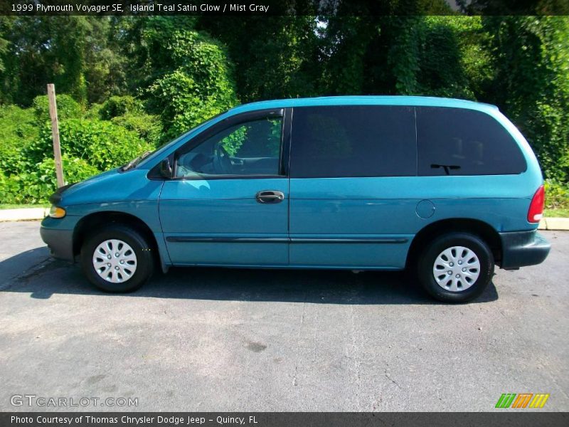Island Teal Satin Glow / Mist Gray 1999 Plymouth Voyager SE
