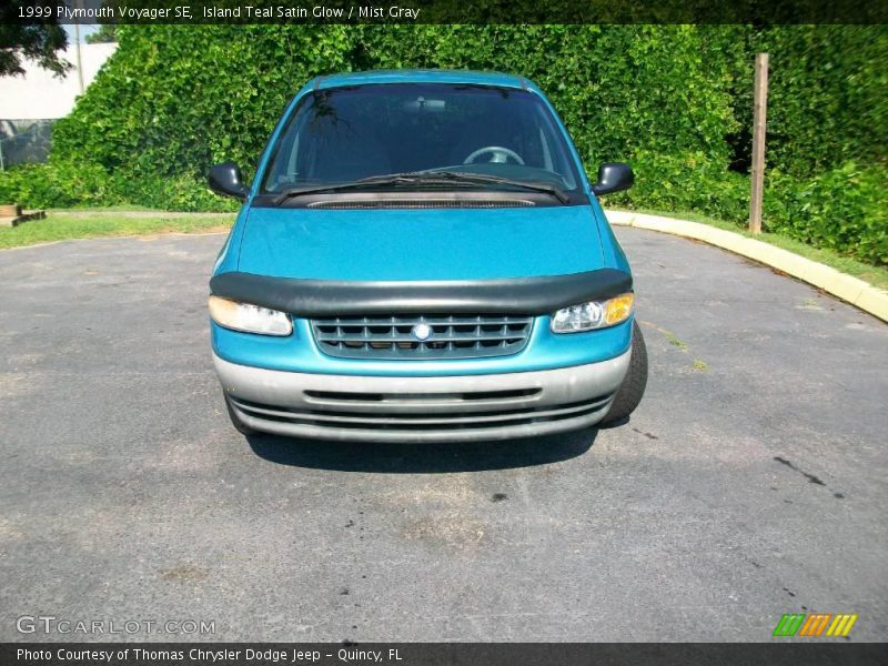 Island Teal Satin Glow / Mist Gray 1999 Plymouth Voyager SE