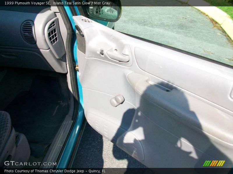Island Teal Satin Glow / Mist Gray 1999 Plymouth Voyager SE