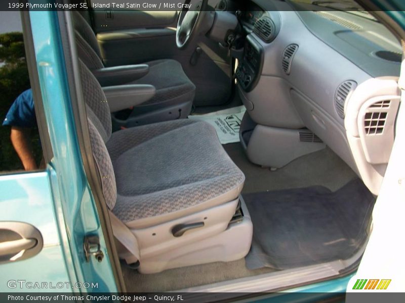 Island Teal Satin Glow / Mist Gray 1999 Plymouth Voyager SE