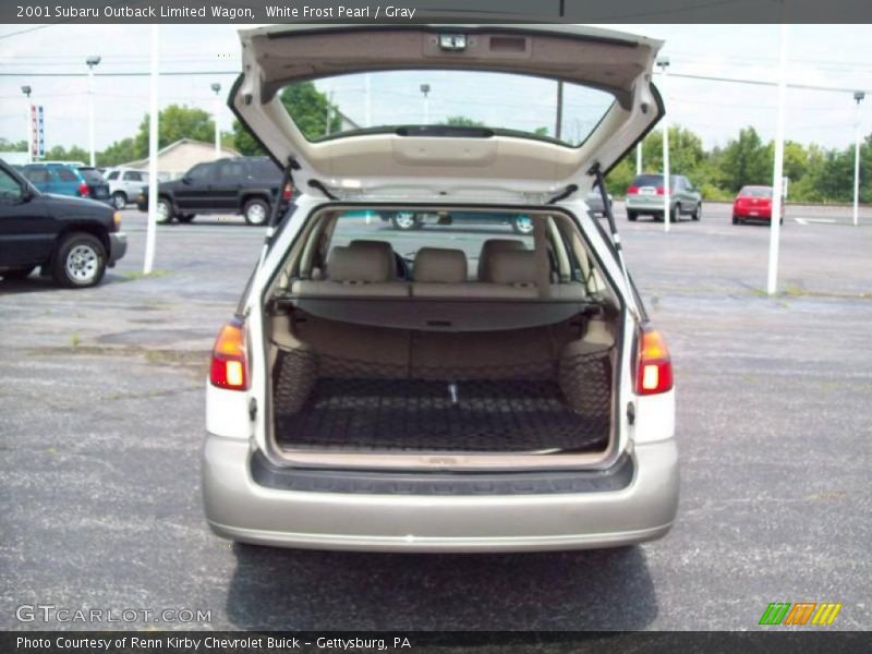 White Frost Pearl / Gray 2001 Subaru Outback Limited Wagon